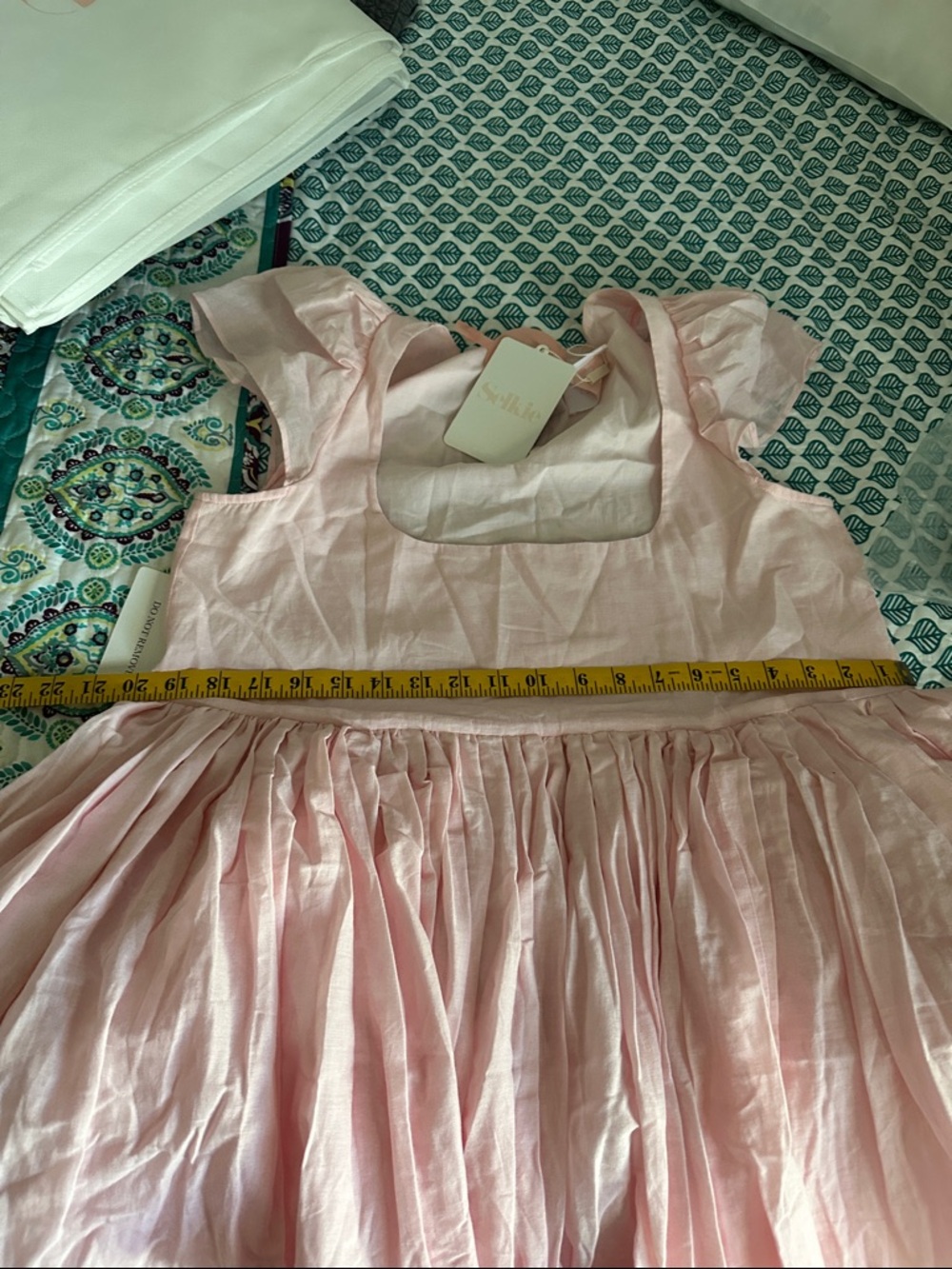 NWT BABY SOFT ON A CLOUD BUSTLE COTTON DRESS SMALL - Picture 3 of 3